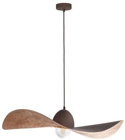 Φωτιστικό Οροφής Kapello L 32351Φ76x12,5/80cm 1xE27 60W Brown-Copper Sigma Lighting