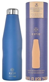 ESTIA ΘΕΡΜΟΣ TRAVEL FLASK SAVE THE AEGEAN 750ml DENIM BLUE