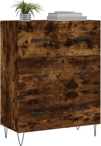vidaXL Ντουλάπι Καπνιστή Δρυς 69,5 x 34 x 90 εκ. Επεξεργασμένο Ξύλο