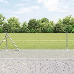 vidaXL Euro Fence με 13 Στηρίγματα 0,6x25 μ Γαλβανισμένο Ατσάλι