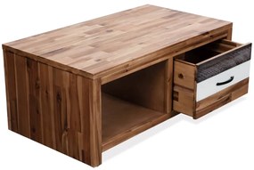 vidaXL Τραπεζάκι Σαλονιού 90 x 50 x 37,5 εκ. από Μασίφ Ξύλο Ακακίας