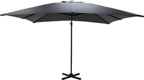 Ομπρέλα επαγγελματική κρεμαστή 360 μοιρών Raffaella pakoworld αλουμινίου 3x3m ανθρακί