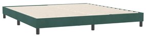 Κρεβάτι Boxspring χωρίς Στρώμα Σκούρο Πράσινο 180x210εκ. - Πράσινο