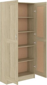 vidaXL Βιβλιοθήκη Χρώμα Sonoma Δρυς 82,5x30,5x185,5 εκ. Επεξ. Ξύλο