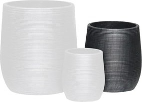 FLOWER POT-16 Φ33x37cm, Cement Απόχρωση Anthracite   1τμχ