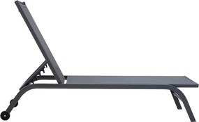 Ξαπλώστρα Jaipur pakoworld αλουμίνιο-textilene ανθρακί