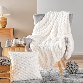 Κουβέρτα Fleece Υπέρδιπλη (220x240) L-C Frosty Natural 1613100