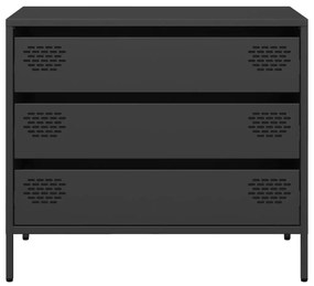 vidaXL Ντουλάπι Μαύρο 68x39x58,5 εκ. από Χάλυβα Ψυχρής Έλασης