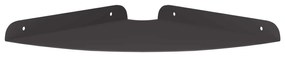 vidaXL Floating Ράφι Γωνίας με ράφι 2 pcs Μαύρο 24 x 24 x 2 εκ