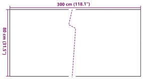 ΔΙΑΧΩΡΙΣΤΙΚΟ ΒΕΡΑΝΤΑΣ ΑΝΟΙΧΤΟ ΚΑΦΕ 300X80 ΕΚ. ΣΥΝΘΕΤΙΚΟ ΡΑΤΑΝ 156265