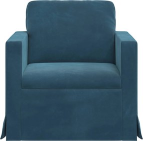 vidaXL Καναπές Μπλε 78 x 78 x 80 εκ. Βελούδο