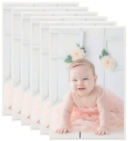 vidaXL Κορνίζες Κολάζ για Τοίχο/Τραπέζι 5 τεμ. Ασημί 70 x 90 εκ. MDF