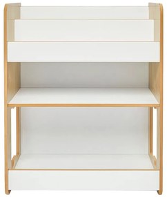 Ραφιέρα Seagull φυσικό-λευκό mdf 57x34x70εκ 57x34x70 εκ.