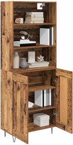 vidaXL Highboard 2 pcs Παλιό ξύλο Επεξεργασμένο ξύλο