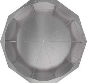 vidaXL Γλάστρα Ασημί 60 x 60 x 50 εκ Ανοξείδωτο ατσάλι