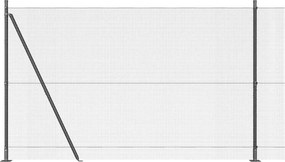 vidaXL Στύλος Περιφράξεων Γκρι 25 x 1,4 μ. (12 x 12 χλστ. δίχτυ)