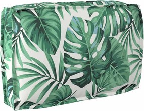 vidaXL Σετ Μαξιλαριών Πάγου 2 pcs Πράσινο Φύλλο Σχέδιο Ύφασμα Όξφορντ