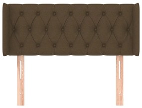 vidaXL Κεφαλάρι με Πτερύγια Σκούρο Καφέ 93x16x78/88 εκ. Υφασμάτινο