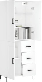 vidaXL Ντουλάπι Λευκό 69,5x34x180 εκ. από Επεξεργασμένο Ξύλο