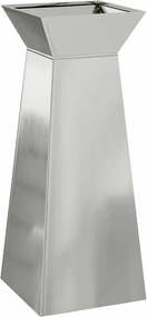 vidaXL Γλάστρα Πυλώνας 2 pcs Ασημί 40 x 40 x 100 cm