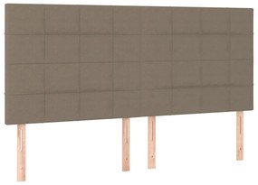 ΚΡΕΒΑΤΙ BOXSPRING ΜΕ ΣΤΡΩΜΑ TAUPE 160X200 ΕΚ. ΥΦΑΣΜΑΤΙΝΟ 3137169