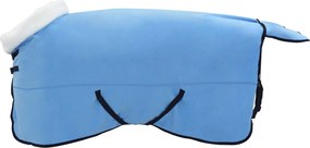 vidaXL Σαμάρι Ίππου Σκούρο Aqua 135 cm Πολικές φλις