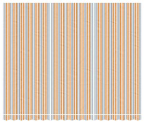 vidaXL Τεντόπανο Ανταλλακτικό Ριγέ Πολύχρωμο 4,5x3,5 μ.