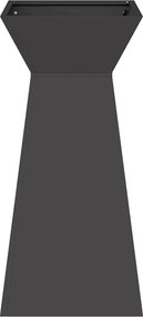 vidaXL Γλάστρα Πυλώνας Μαύρο 35 x 35 x 73 εκ.