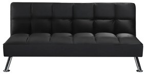 Καναπές Κρεβάτι ArteLibre ALIKA Σκούρο Γκρι 190x92x83cm
