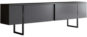 Έπιπλο Τηλεόρασης Luxe 618BLY1104 180x30x50cm Anthracite-Black
