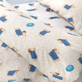 Παπλωματοθήκη Μονή (Σετ 165x225) Saint Clair Pet Blue
