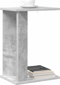 vidaXL End Table Σκυρόδεμα Γκρι 35 x 25 x 50 εκ Επεξεργασμένο ξύλο