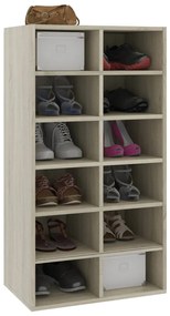 vidaXL Παπουτσοθήκη Sonoma Δρυς 54x34x100,5 εκ. από Επεξεργασμένο Ξύλο