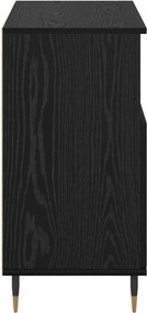 vidaXL Πλαϊνό γραφείο Μαύρη Οξυά 60 x 35 x 70 cm