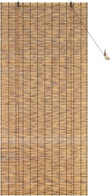vidaXL Ρόλερ (στόρι) Καφέ 100 x 220 cm Καλάμι