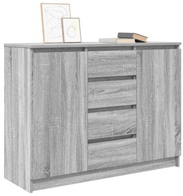 Συρταριέρα με Συρτάρια Γκρι Sonoma 100,5x35x76 εκ. Επεξ. Ξύλο - Γκρι
