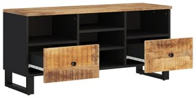 vidaXL Έπιπλο Τηλεόρασης 100x33x46 εκ. Μασίφ Ξύλο Μάνγκο &amp; Επεξ. Ξύλο