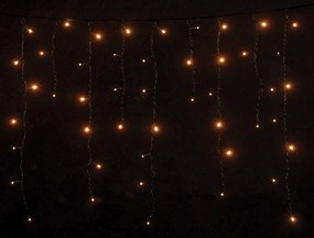 100Led Ασύμμετρη Κουρτίνα Με Επέκταση Και Μετασχηματιστή 200 x 70(h)cm,Πράσινο Καλώδιο/Θερμό Λαμπάκι , (Kelvin: 2.500 - 2.800)