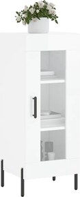 vidaXL Ντουλάπι Γυαλιστερό Λευκό 34,5x34x90 εκ. Επεξεργασμένο Ξύλο