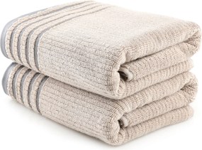 Bath Towel Set (2 Pieces) Mayra - Light Brown Light Brown