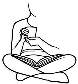 Διακοσμητικό Τοίχου Alegria 279ENZ2682 44,5x52cm Black Wallity Μέταλλο