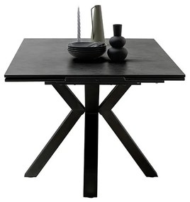 Bali Καρεκλα Relax Μαύρη + Υποπόδιο 83x86x102 cm