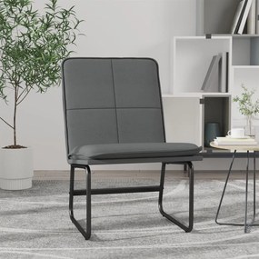 vidaXL Πολυθρόνα Γκρι 54 x 75 x 76 εκ. από Συνθετικό Δέρμα