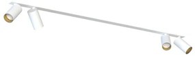 Σποτ Φωτιστικό Ράγας 4xGU10 10W IP20 Mono Surface Nowodvorski-7686-Λευκό-Χρυσό 7686