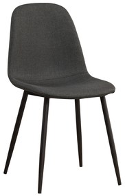 Καρέκλα ArteLibre TOUKAN Σκούρο Γκρι Ύφασμα/Μέταλλο/Ξύλο 44x52x85cm