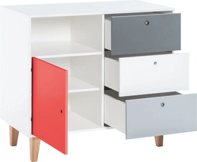 Συρταριέρα Concept II-Kokkino