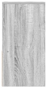 vidaXL Κομοδίνα με συρτάρι 2 τεμάχια Γκρι Sonoma 35x34x66,5 εκ.