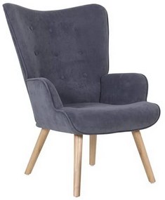Πολυθρόνα - Μπερζέρα Alma Ε7141,50 69x76x97cm Natural-Light Blue Fabric