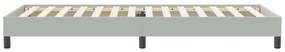 vidaXL Box Spring κρεβάτι χωρίς στρώμα ανοιχτό γκρι 80x220cm Βελούδινο