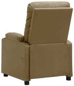 vidaXL Πολυθρόνα με Ανύψωση Καπουτσίνο Συνθ. Δέρμα